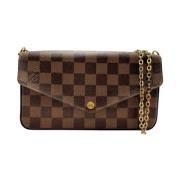 Pre-owned Canvas louis-vuitton-bags Louis Vuitton Vintage , Brown , Da...