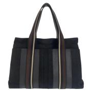 Pre-owned Canvas handbags Hermès Vintage , Black , Dames