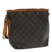 Pre-owned Canvas shoulder-bags Louis Vuitton Vintage , Brown , Dames