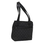 Pre-owned Canvas totes Gucci Vintage , Black , Dames