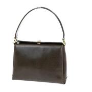 Pre-owned Leather gucci-bags Gucci Vintage , Brown , Dames