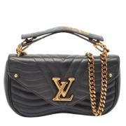 Pre-owned Leather louis-vuitton-bags Louis Vuitton Vintage , Black , D...