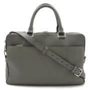 Pre-owned Leather louis-vuitton-bags Louis Vuitton Vintage , Gray , He...