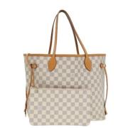 Pre-owned Canvas shoulder-bags Louis Vuitton Vintage , White , Dames