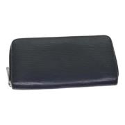 Pre-owned Leather wallets Louis Vuitton Vintage , Black , Dames