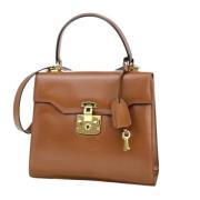 Pre-owned Leather gucci-bags Gucci Vintage , Brown , Dames