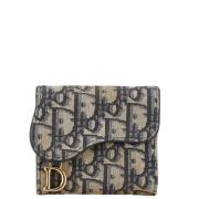 Pre-owned Canvas wallets Dior Vintage , Beige , Dames