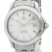 Pre-owned Stainless Steel watches Omega Vintage , White , Heren