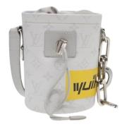 Pre-owned Leather louis-vuitton-bags Louis Vuitton Vintage , White , D...