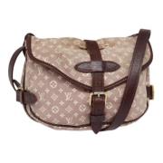 Pre-owned Canvas shoulder-bags Louis Vuitton Vintage , Brown , Dames