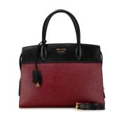 Pre-owned Leather handbags Prada Vintage , Red , Dames