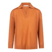 Stijlvolle Sweaters Collectie Maliparmi , Orange , Dames