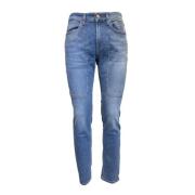 Slim Fit Heren Jeans met Patches Jeckerson , Blue , Heren