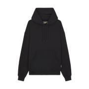 Zwarte Katoenen Hoodie Herfst/Winter 2024 Iuter , Black , Heren