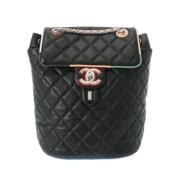 Pre-owned Leather chanel-bags Chanel Vintage , Black , Dames