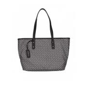 Logo Schouder Shopping Tas voor Vrouwen John Richmond , Black , Dames