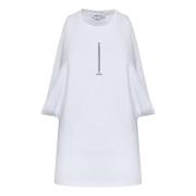 Witte Crewneck Mouwloze Top met T-Bar Ketting Alexander McQueen , Whit...