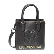 Zwarte synthetische dames crossbody tas Moschino , Black , Dames