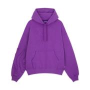 Paarse Katoenen Hoodie Herfst/Winter 2024 Octopus , Purple , Heren