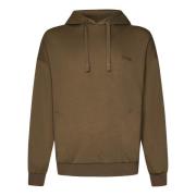 Bruine Hoodie met zijzakken Ermenegildo Zegna , Brown , Heren