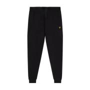 Zwarte Katoenen Sweatpants Herfst/Winter 2023 Lyle & Scott , Black , H...