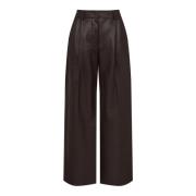 Leren op maat gemaakte broek in Mahonie Zimmermann , Brown , Dames