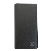 Pre-owned Leather wallets Louis Vuitton Vintage , Black , Heren