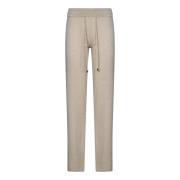 Beige Cashmere Broek Straight Leg Malo , Beige , Dames