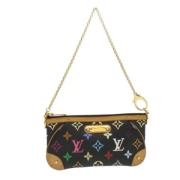 Pre-owned Canvas pouches Louis Vuitton Vintage , Black , Dames