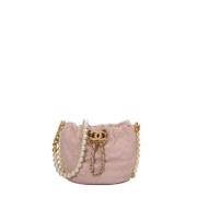 Pre-owned Leather chanel-bags Chanel Vintage , Pink , Dames