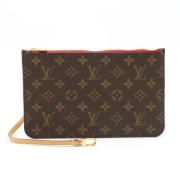 Pre-owned Canvas clutches Louis Vuitton Vintage , Red , Dames