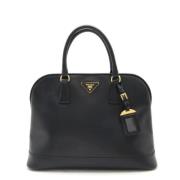 Pre-owned Leather handbags Prada Vintage , Black , Dames