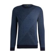 Stijlvolle Pullover voor Mannen Boss Orange , Blue , Heren