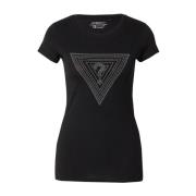 Zwarte dames T-shirt Guess , Black , Dames