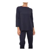 Elegante Zijden Blouse Max Mara , Blue , Dames