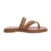 Flat Sandals Michael Kors , Brown , Dames