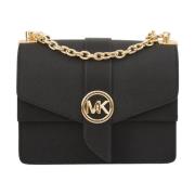 Stijlvolle leren goederen in zwart Michael Kors , Black , Dames