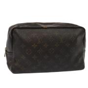 Pre-owned Canvas clutches Louis Vuitton Vintage , Brown , Dames