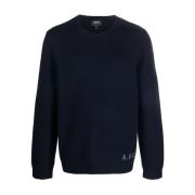 Blauwe Pull Edward Kleding A.p.c. , Blue , Heren