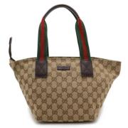 Pre-owned Leather gucci-bags Gucci Vintage , Brown , Dames