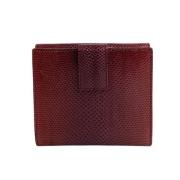 Pre-owned Leather wallets Gucci Vintage , Red , Dames