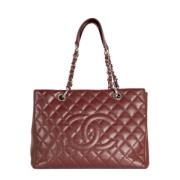 Pre-owned Leather chanel-bags Chanel Vintage , Red , Dames