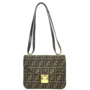 Pre-owned Canvas fendi-bags Fendi Vintage , Brown , Dames