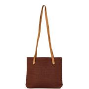 Pre-owned Canvas shoulder-bags Hermès Vintage , Brown , Dames