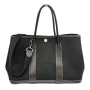 Pre-owned Canvas handbags Hermès Vintage , Black , Dames