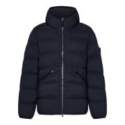 Blauwe Jassen met Donsvulling Stone Island , Blue , Heren