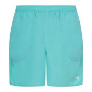 Heldere Blauwe Zee Kleding Mesh Shorts Stüssy , Blue , Heren