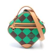 Pre-owned Canvas handbags Louis Vuitton Vintage , Green , Dames