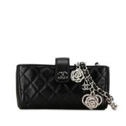 Pre-owned Leather chanel-bags Chanel Vintage , Black , Dames