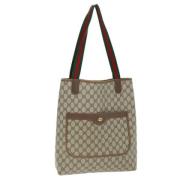 Pre-owned Canvas gucci-bags Gucci Vintage , Beige , Dames